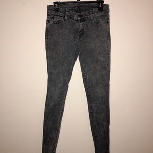 7 For All of Mankind Distressed Skinny Jeans